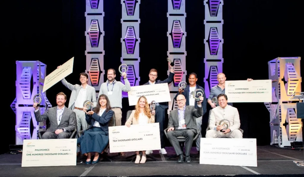 Winners of the ninth round of Luminate NY on stage at the finals in Rochester, September 30, 2026