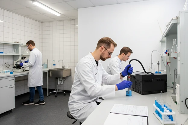 Laboratory work: sample preparation and measurement