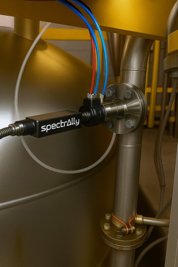 Spectrallly chemical analyser inline raman spectroscopy