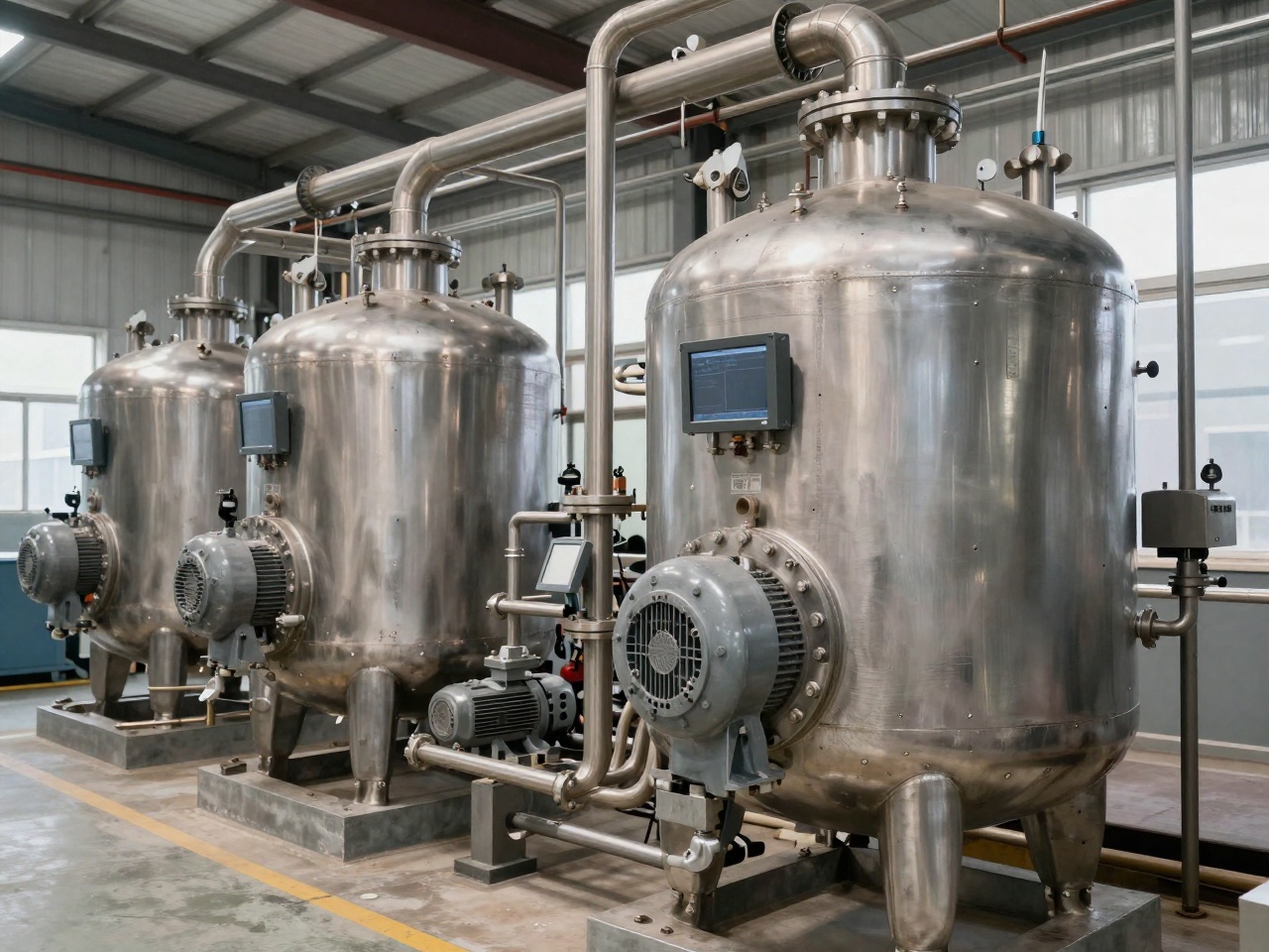Epoxy resin and polyurethane prepolymer reactors in a reactive-resin plant