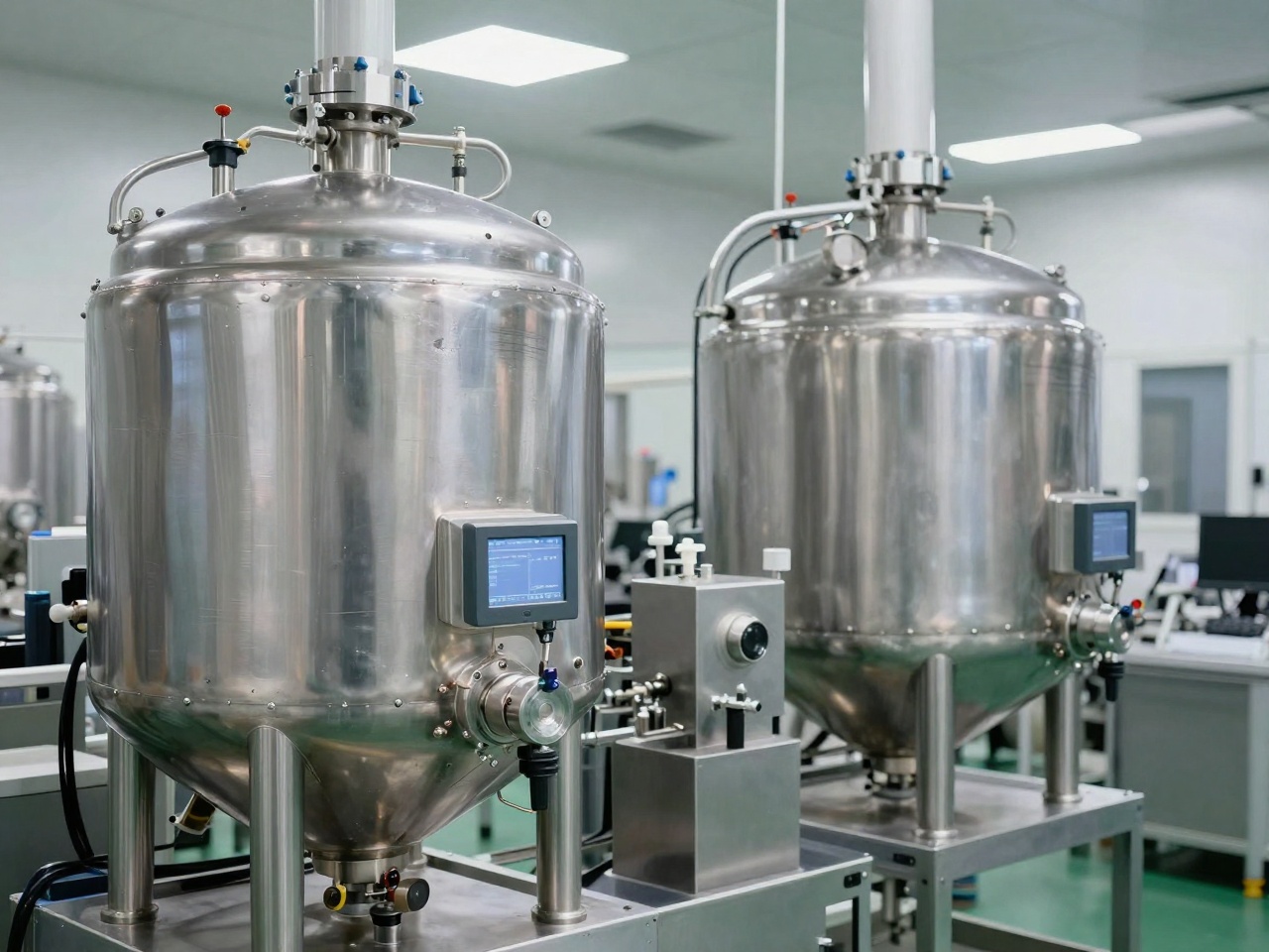 Reactive hot-melt adhesive production line with stainless steel reactors and drum filling