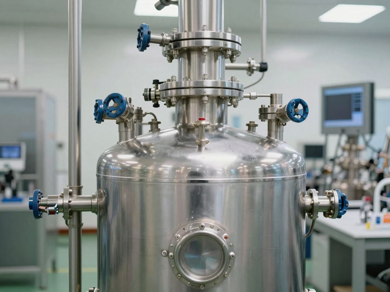 Stainless steel resin blending kettle for silicone-organic hybrid resins at a specialty coatings plant