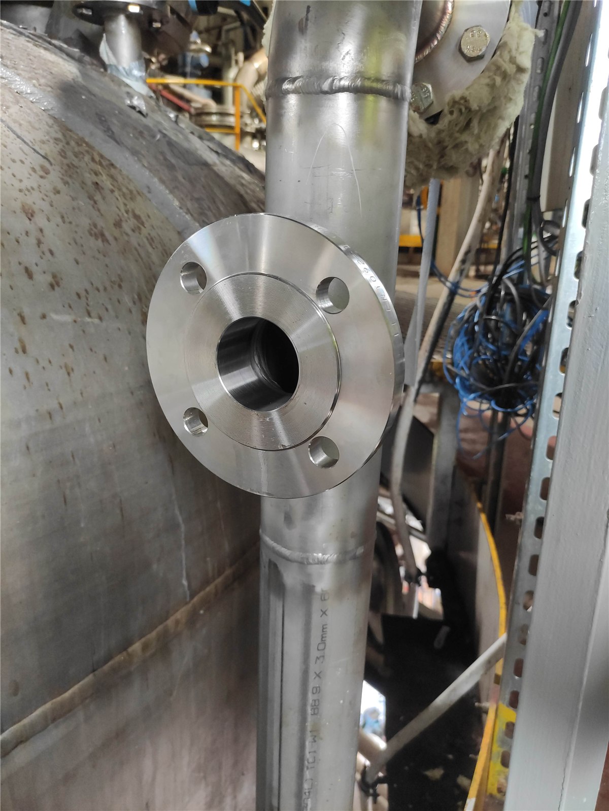 Spectrally X1 PROBE flange before installation