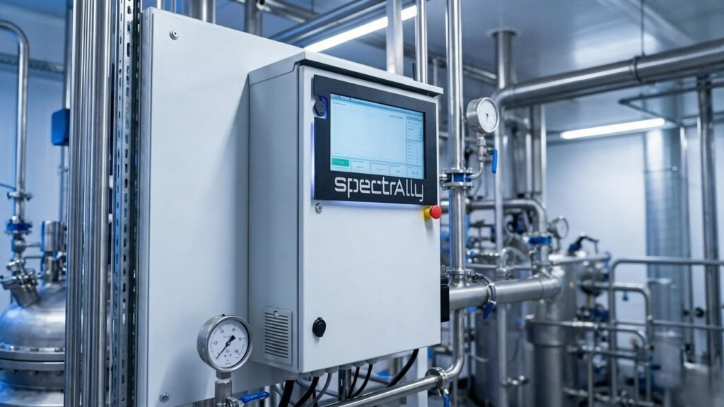 Analizator Spectrally zamontowany przy instalacji procesowej